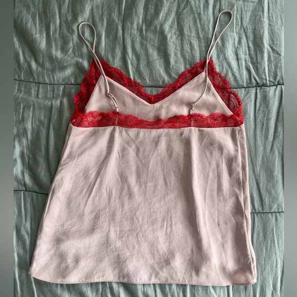 RED AND PINK LACE CAMISOLE - Picture 2 of 5